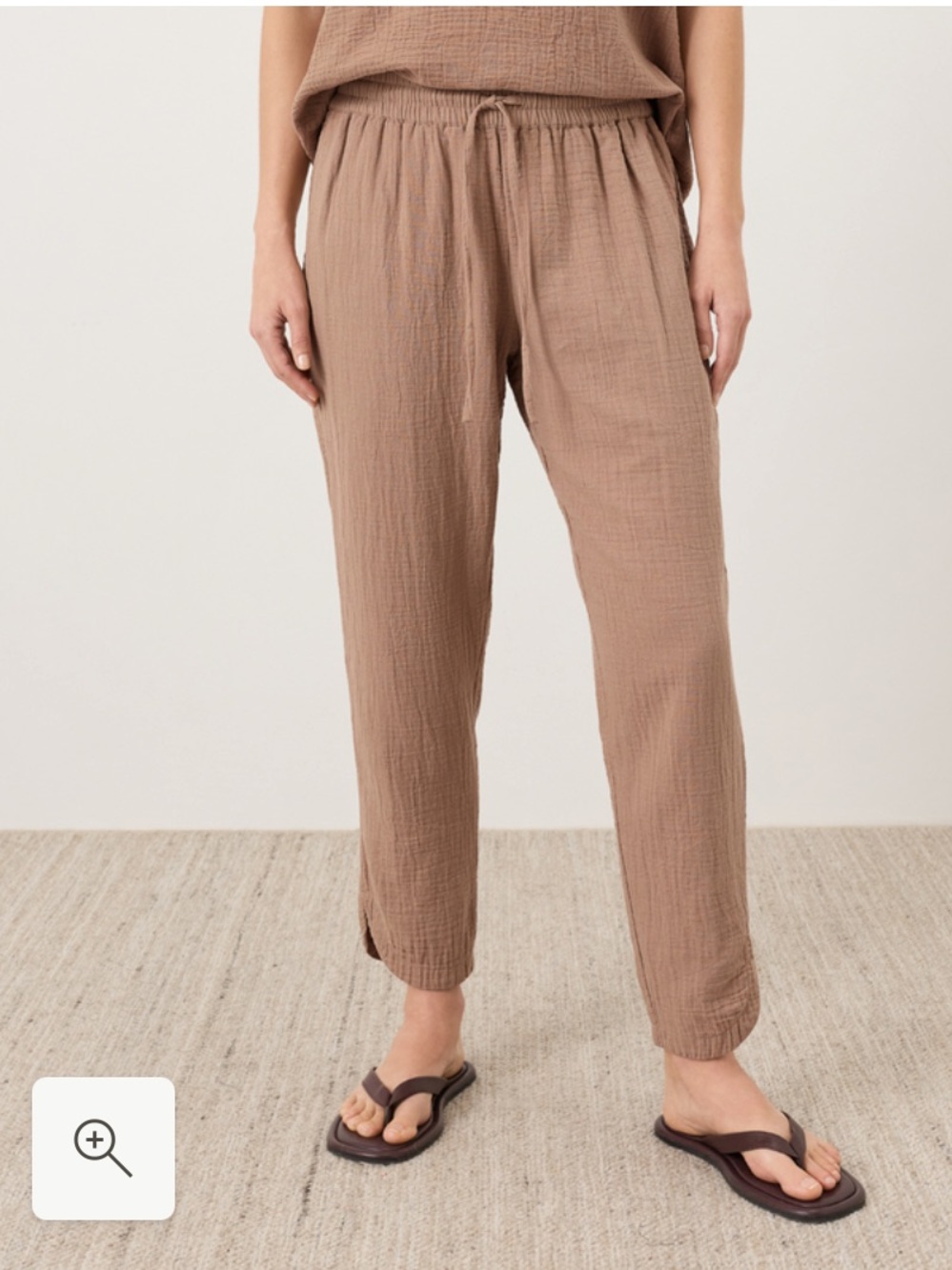 Organic Coastal Double Gauze Tapered Pull-On Pant